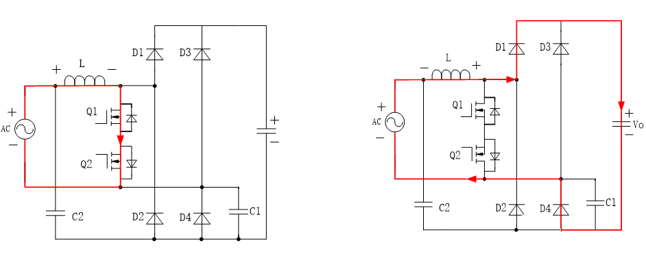雙向開關(guān)無(wú)橋PFC電路