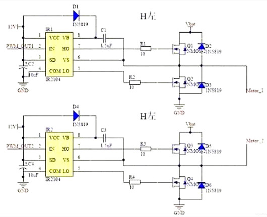pwm驅(qū)動h橋工作原理
